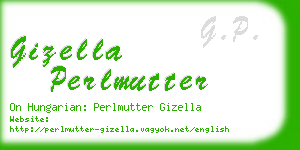 gizella perlmutter business card
